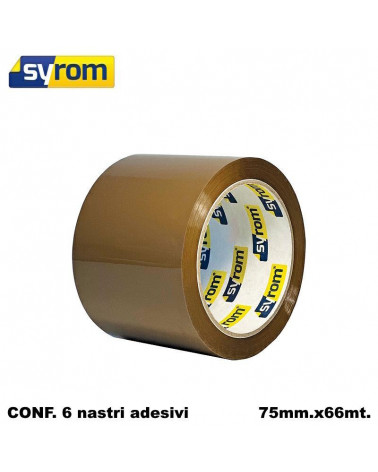 SYROM NASTRO ADESIVO 75X66 AVANA [6PZ]