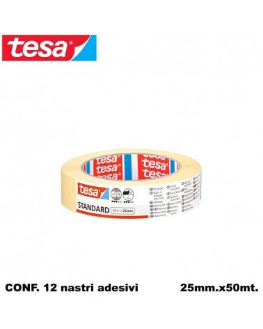 TESA NASTRO ADESIVO CARTA 25X50 CARROZZIERI [12PZ]