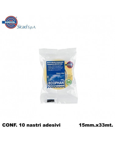 EUROCEL NASTRO ADESIVO 15X33 [10PZ]