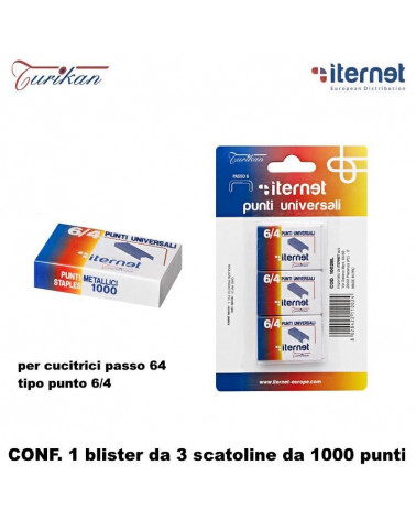 ITERNET PUNTI UNIVERSALI BLISTER 3PZ.
