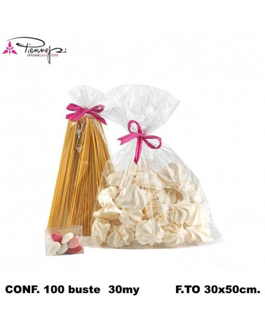 PNP BUSTE CELLOPHAN 30X50 C/PATELLA [100PZ]