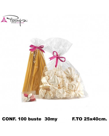 PNP BUSTE CELLOPHAN 25X40 C/PATELLA [100PZ]