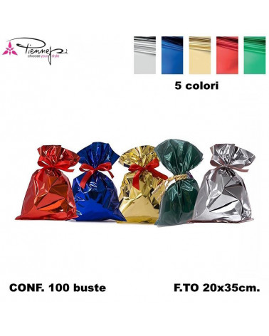 PNP BUSTE REGALO NATALE 20x35  [100PZ]