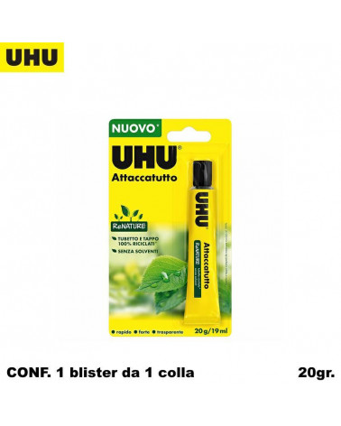 UHU COLLA ATTACCATUTTO 20ml.BLISTER