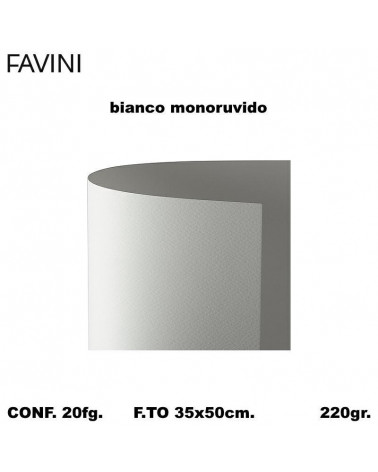 BRISTOL FAVINI MONORUVIDO 35x50 BIANCO [20FG]