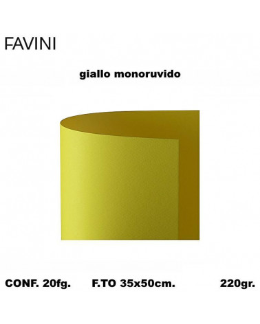 BRISTOL FAVINI MONORUVIDO 35x50 GIALLO [20FG]