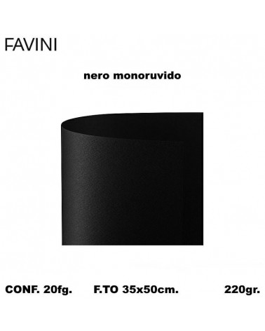 BRISTOL FAVINI MONORUVIDO 35x50 NERO [20FG]