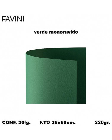 BRISTOL FAVINI MONORUVIDO 35x50 VERDE [20FG]