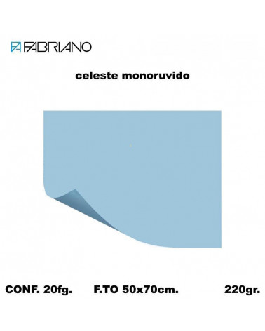 BRISTOL MONORUVIDO 50X70 CELESTE[20FG]
