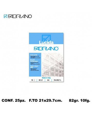 FABRIANO BLOCCO LUCIDO 21x29.7 10fg. [25PZ]