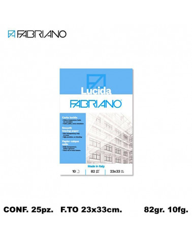 FABRIANO BLOCCO LUCIDO 23x33 10fg. [25PZ]