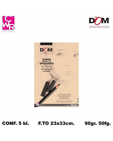 CWR SPOLVERO 23X33 50FG.90GR. BLOCCO [5PZ]