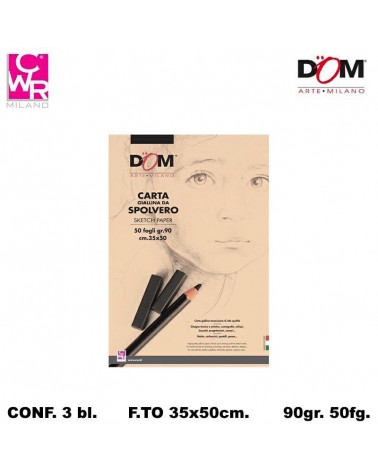 CWR SPOLVERO 35X50 50FG.90GR. BLOCCO [3PZ]