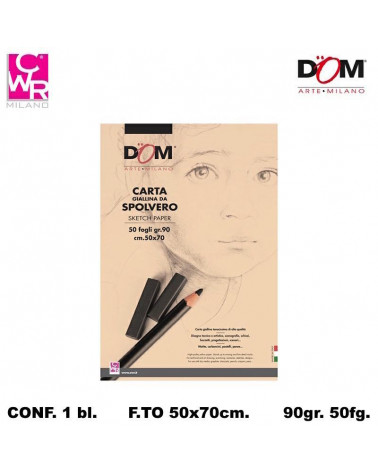 CWR SPOLVERO 50X70 50FG.90GR. BLOCCO