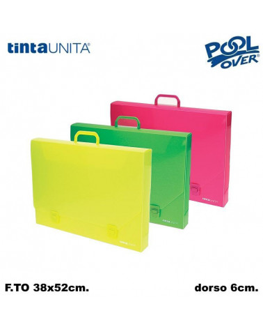 TINTA UNITA POLIONDA 38X52X6 2 CHIUSURE COLOR 98524
