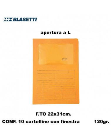 BLASETTI CARTELLE SINTEX ARANCIO 0441 [10PZ]
