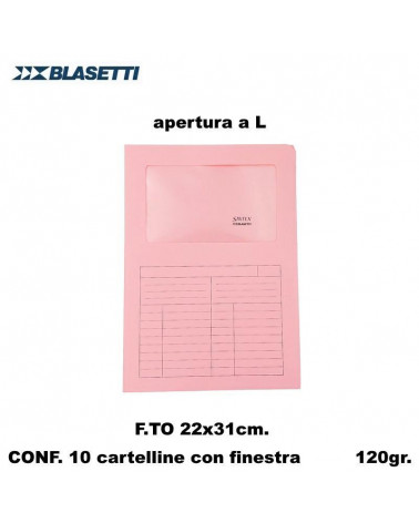 BLASETTI CARTELLE SINTEX ROSA 0444 [10PZ]
