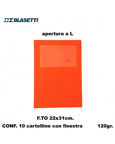 BLASETTI CARTELLE SINTEX ROSSO 0446 [10PZ]