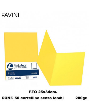 FAVINI CARTELLE ATTI GIALLO [50PZ]