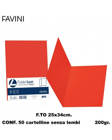 FAVINI CARTELLE ATTI ROSSO [50PZ]