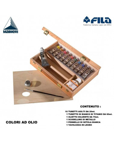 MAIMERI OLIO CASSETTA IN FAGGIO CONF.REGALO