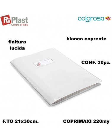 RI PLAST COPRIMAXI A4 GREEN LINE COLOROSA BIANCO [30PZ]