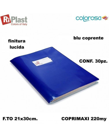 RI PLAST COPRIMAXI A4 GREEN LINE COLOROSA BLU [30PZ]