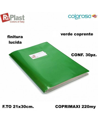 RI PLAST COPRIMAXI A4 GREEN LINE COLOROSA VERDE [30PZ]