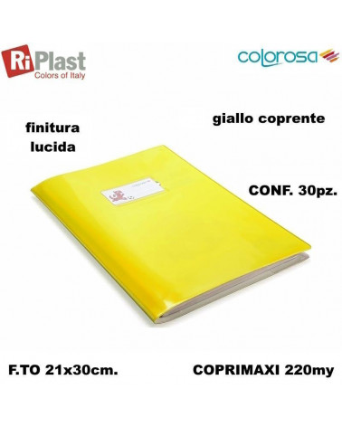 RI PLAST COPRIMAXI A4 GREEN LINE COLOROSA GIALLO [30PZ]