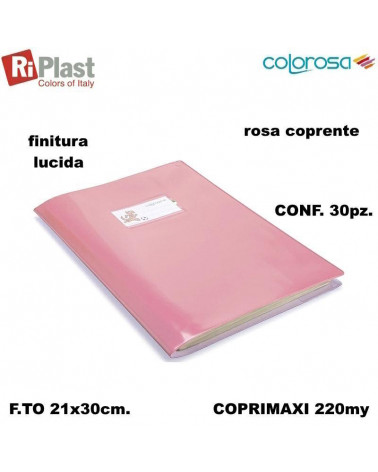 RI PLAST COPRIMAXI A4 GREEN LINE COLOROSA ROSA [30PZ]