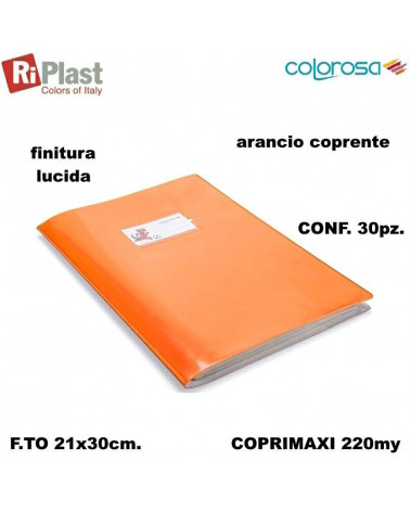 RI PLAST COPRIMAXI A4 GREEN LINE COLOROSA ARANCIO [30PZ]