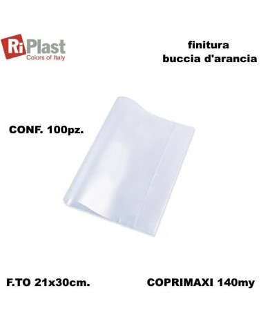 RI PLAST COPRIMAXI A4 GLASS 100pz.NEUTRO