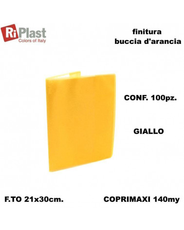 RI PLAST COPRIMAXI A4 GLASS 100pz.GIALLO