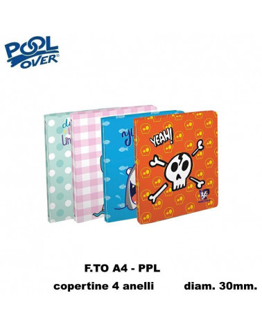 POOL OVER COPERTINA A4 4 ANELLI PPL 030 YOUNG PEOPLE 50233