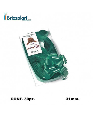 BRIZZOLARI COCCARDA STRAPPO MM31 30PZ. VERDE 09