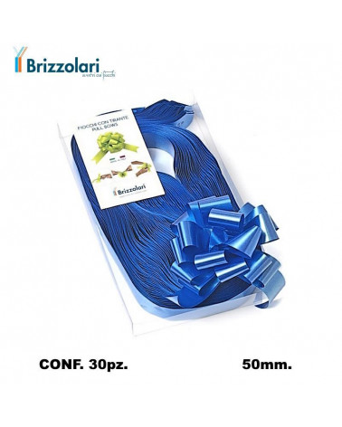 BRIZZOLARI COCCARDA STRAPPO MM50 30PZ. BLU 08