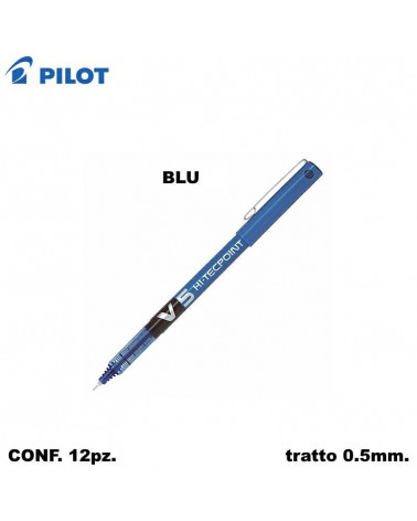 PILOT ROLLER V5 05  BLU [12PZ]