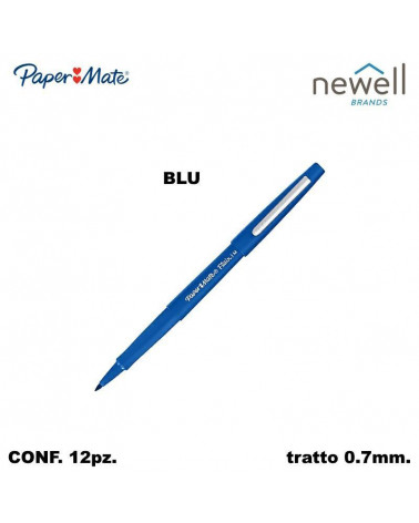 PAPER MATE MARCATORE NYLON  BLU[12PZ]
