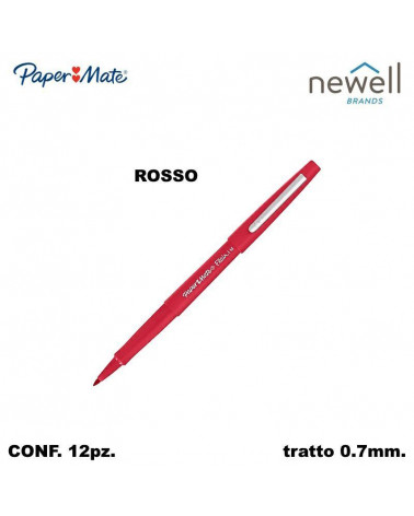 PAPER MATE MARCATORE NYLON  ROSSO[12PZ]