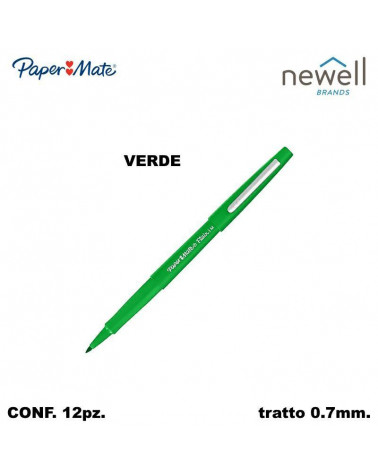 PAPER MATE MARCATORE NYLON  VERDE[12PZ]