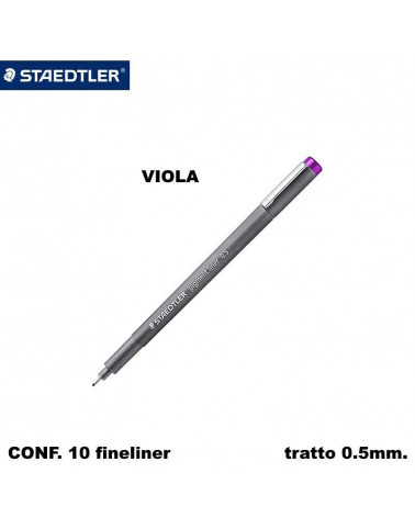 STAEDTLER FINELINER COLORATO 0,5  VIOLA 05[10PZ]