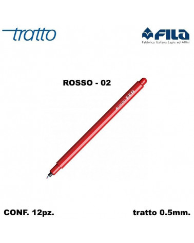 TRATTO MARCATORE PEN  ROSSO 02 [12PZ]