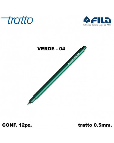 TRATTO MARCATORE PEN  VERDE 04 [12PZ]