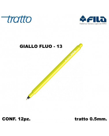 TRATTO MARCATORE PEN  GIALLO FLUO 13 [12PZ]