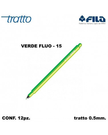 TRATTO MARCATORE PEN  VERDE FLUO 15 [12PZ]