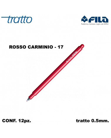 TRATTO MARCATORE PEN  ROSSO CARMINIO 17 [12PZ]