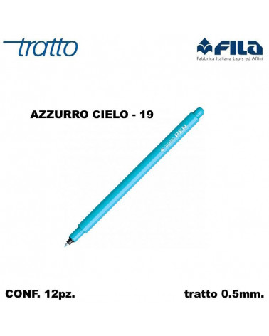 TRATTO MARCATORE PEN  AZZURRO CIELO 19 [12PZ]