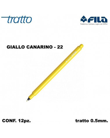 TRATTO MARCATORE PEN  GIALLO CANARINO 22 [12PZ]