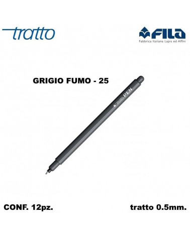 TRATTO MARCATORE PEN  GRIGIO FUMO 25 [12PZ]