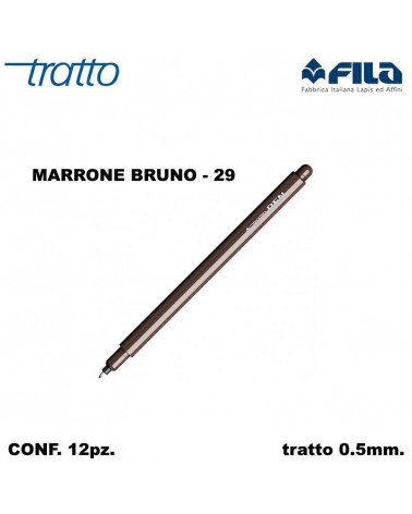 TRATTO MARCATORE PEN MARRONE BRUNO 29 [12PZ]